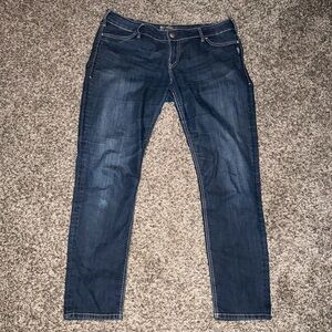 Silver Jeans Women's Adult 36X31 Blue Suki Jegging Embroidered Pocket